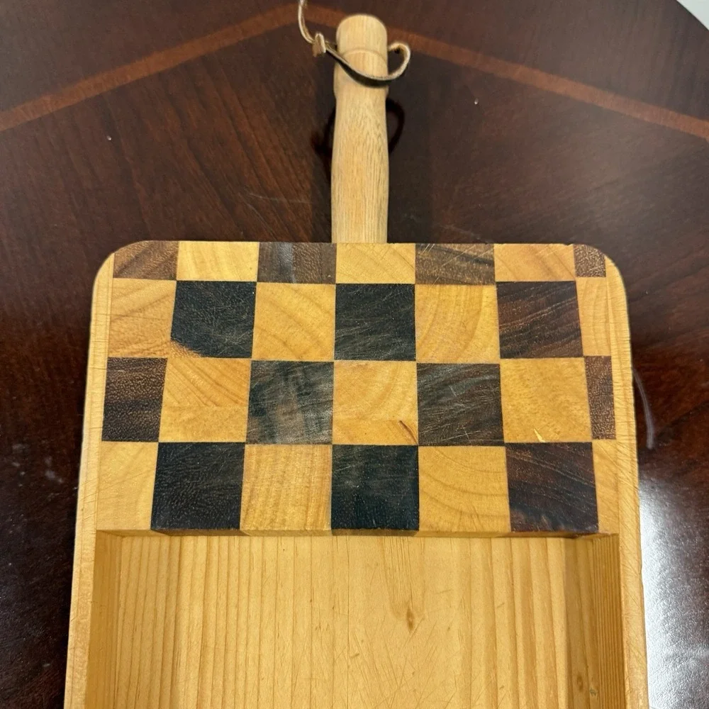 Handcrafted Wooden Cutting Board Butcher Block Tray Dust Pan Charcuterie‎